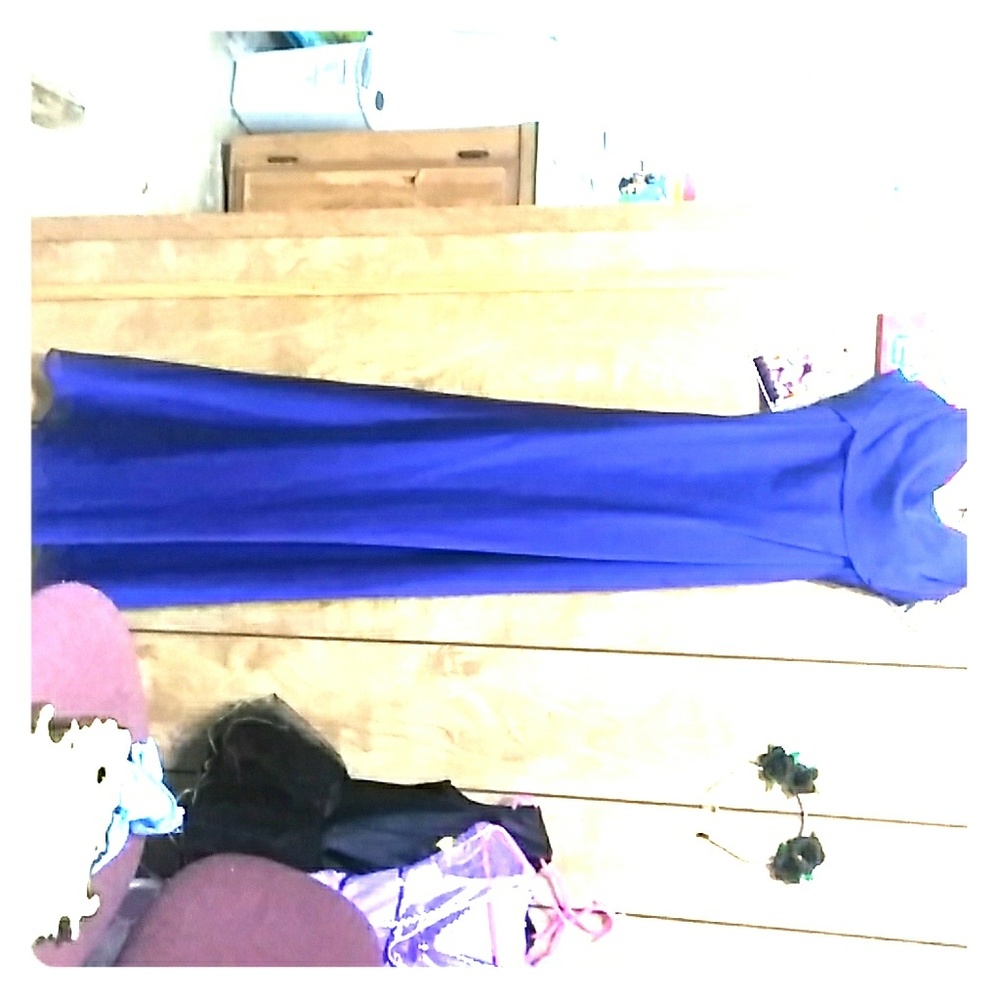 Blue brides maid dress
